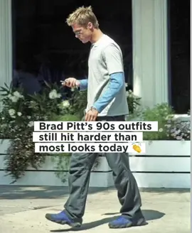 This is how Brad Pitt mastered street style — in the 90s #bradpitt #StreetStyle #fashion 
