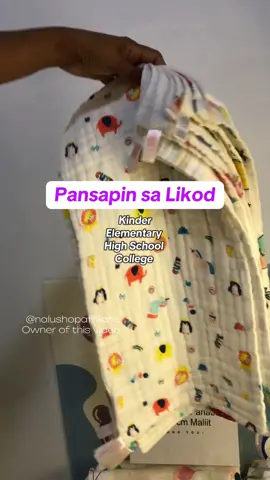 Pansapin sa Likod para sa Studyante nating anak. Worth it ang towel na to mii. #backtowel 