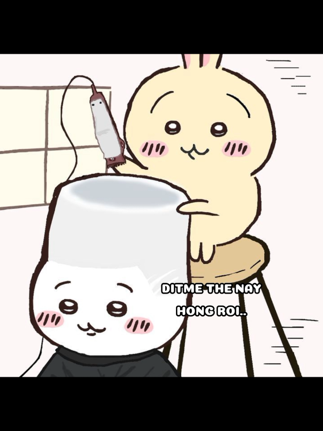 Người thợ hốc trưởng và anh khách may mắn✨🥸 #chiikawa #usagi 