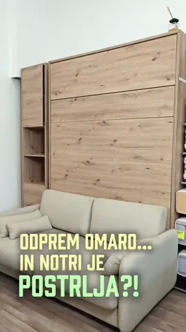 Odprem omaro in noter je postelja?! Ja postelje v omari Bed Concept. #svetpohistva #pohistvo #murphybed #posteljaomari #akcija #popust #razprodaja #spletnatrgovina #viralno #slovenija #ljubljana #tiktokslovenia 