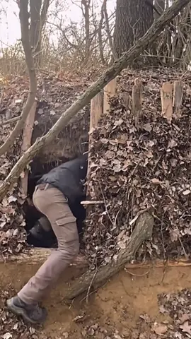 Survival Shelter Under a Mount #survival #bushcraft #shelter #camping #building #DIY #bushcraftcamping18 