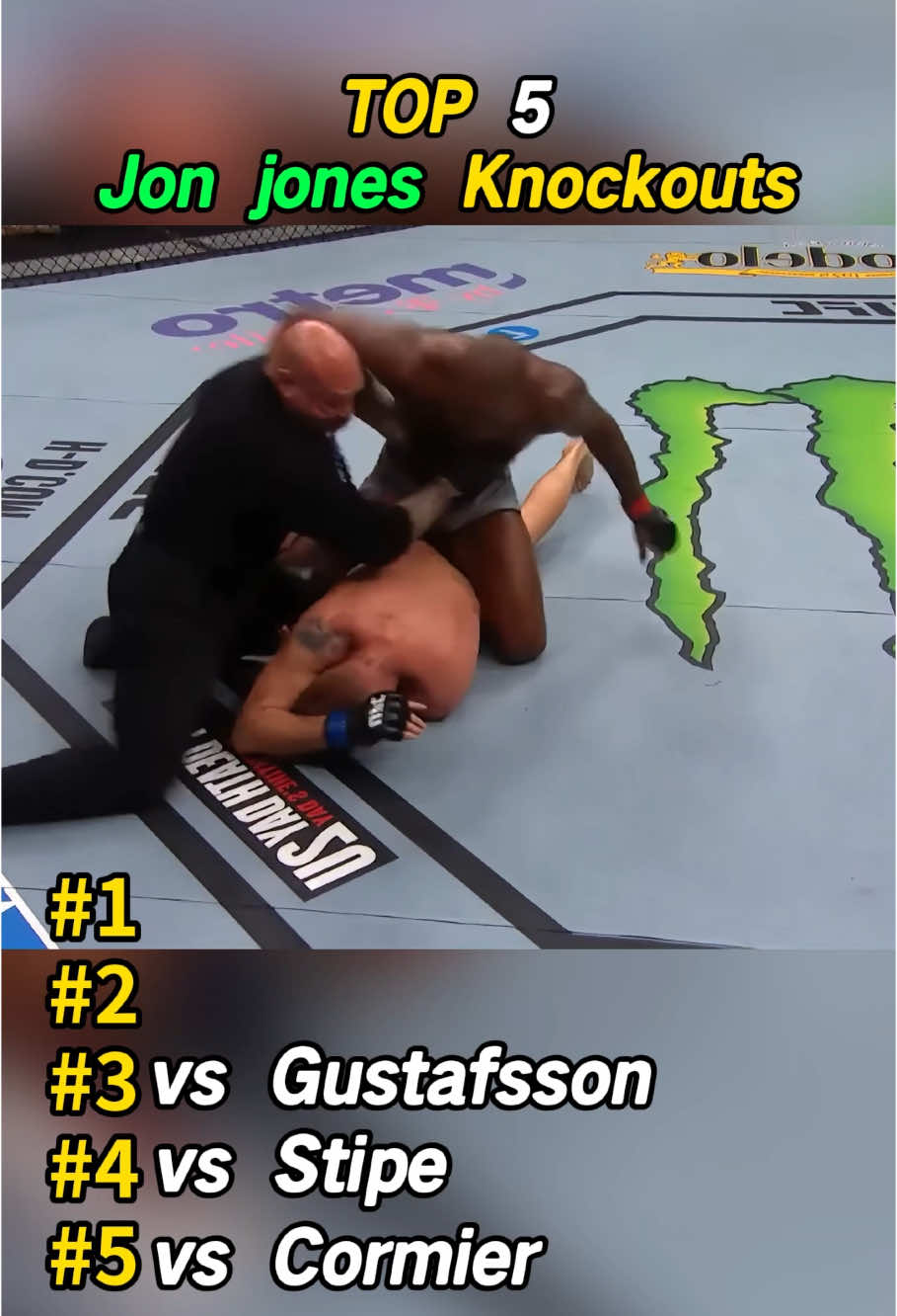 Top 5 Jon jones knockouts!#UFC #boxing #mma #fyp #usa #foryou 