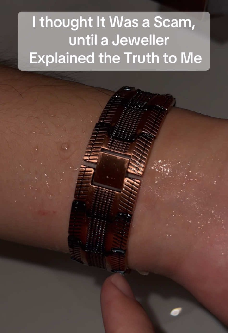 I thought it was a scam,until a Jeweler explain the truth to me.😎💪👍#copperjewelry #charmbracelets #magnetic #copper #dealsforyoudays #Feraco #giftforhim #menaccessories #MentalHealth 