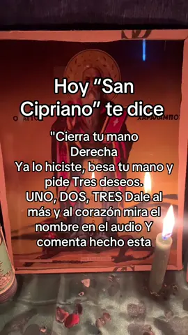 ORACIÓN:SAN CIPRIANO MAGO DE ALEJANDRIA. Oh sapientísimo San Cipriano, Mago de la Alejandria, Yo te pido en nombre de Dios que me des el secreto maravilloso para ganar en el juego y adelantar en los negocios de mi casa. Yo te pido por la divina sangre de Jesucristo que me dés tu prodigiosa intluencia para conseguir un empleo y obtener dinero prestado. Oh Santo venerable! Sabio, alquimista de la antiguedad! Yo te pido por los siete dolores de la Virgen Santisima que me des de tu magia milagrosa y tu poder oculto para hacerme amar de quién apetezco; adquirir buenas relaciones de amor y cariño hasta lograr un enlace afortunado y ventajoso. Préstame tu valiosa ayuda para hacer las paces con mi amante y traer la persona auserte. Aparta, Señor, la mala sombra que me sigue y cambia mi triste situación si la merezco. Yo quiero allanar las •aificultades de la vida, y que mi buena estrella alumbre mi próximo viaje. Padre nuestro que estás en los cielos.Amén Esta oración se hace tres horas antes de hacer evoluciones o la petición personal. #estadosunidos🇺🇸 #españa #california #sancipriano #Texas #chicago #canada_life🇨🇦 #toronto 