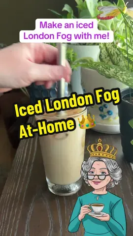 Make an iced #LondonFog with me at home! Delicious! #teatime #earlgrey #starbucksathome #queenofafternoontea #icedtealatte 
