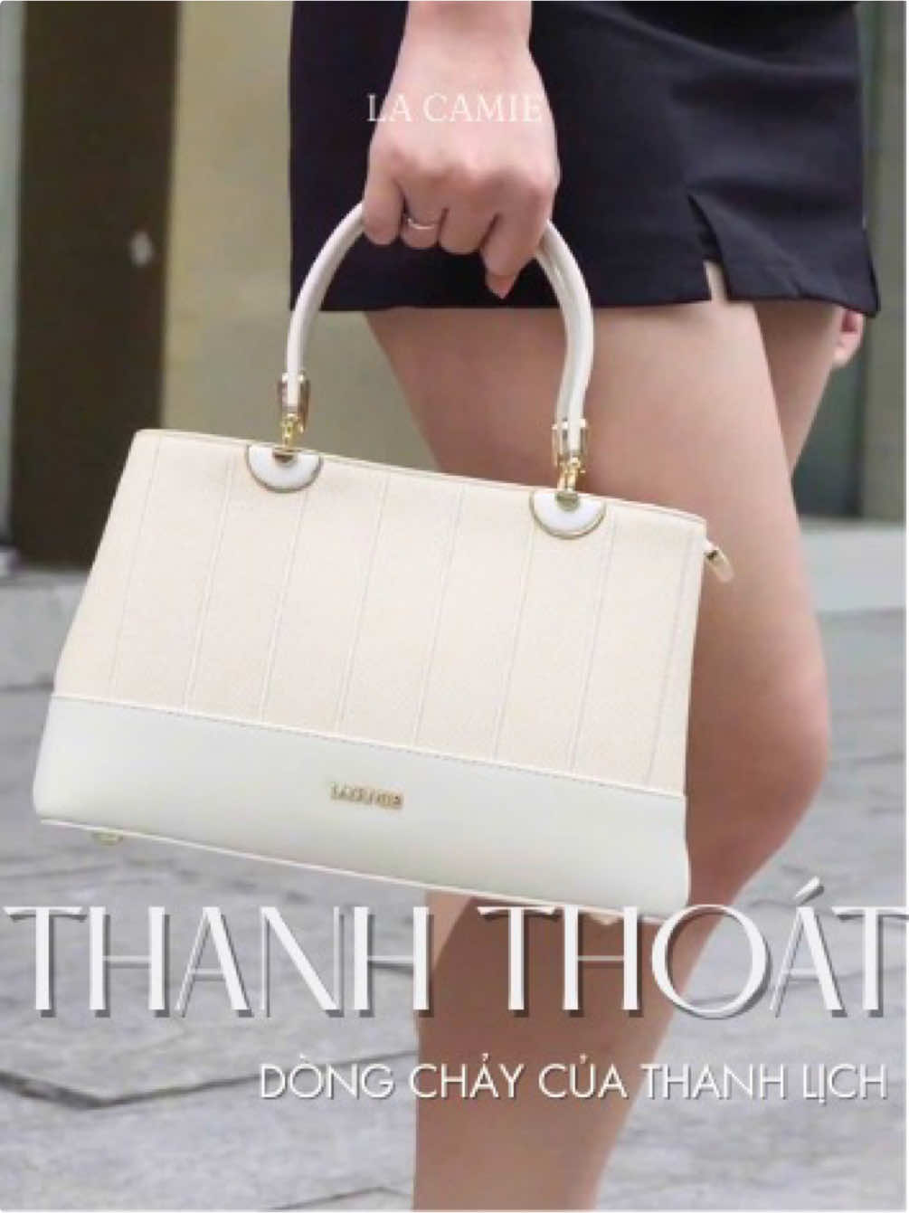 Nâng tầm phong cách với thiết kế túi xách tinh tế từ La Camie. Sắc kem nhẹ nhàng, sang trọng cho mọi quý cô. ✨💫 #lacamie #xuhuong #TikTokFashion #bag 