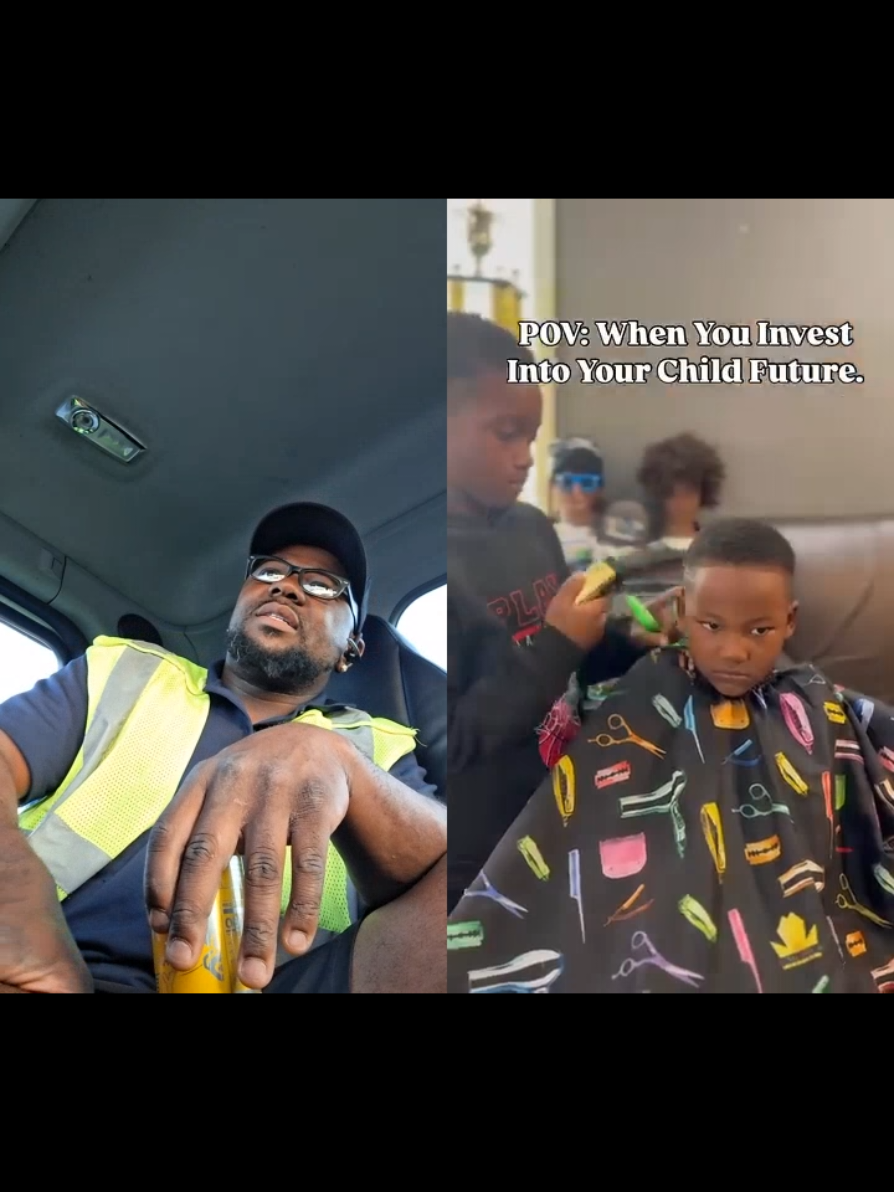 You have to start off early kids 👍🏿 learning to cut hair young I ❤️ it 💇🏿‍♂️#barber #barbershop #startthemyoung #kids #foreducationalpurposeonly #forentertainmentpurposesonly 