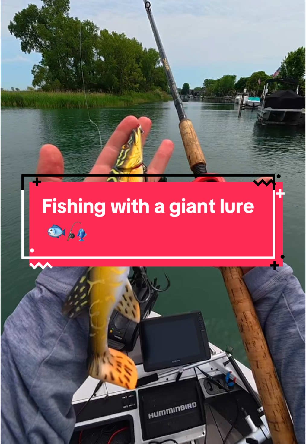 I Fished with a GIANT Lure 🐟🎣 #fishing #fishingvideos #capcut 