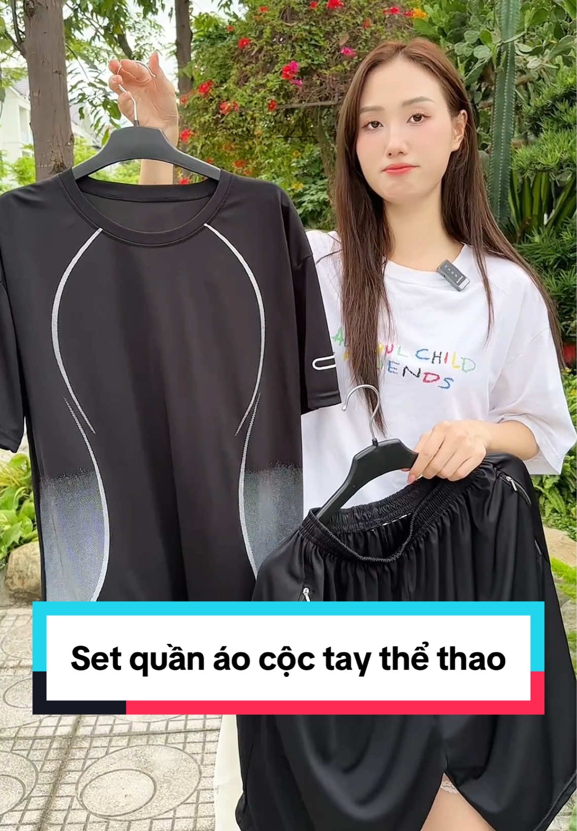 Bộ quần áo cộc tay thể thao #tikhub #xuhuong #quanaonam #quanaothethao #thoitrangnam 
