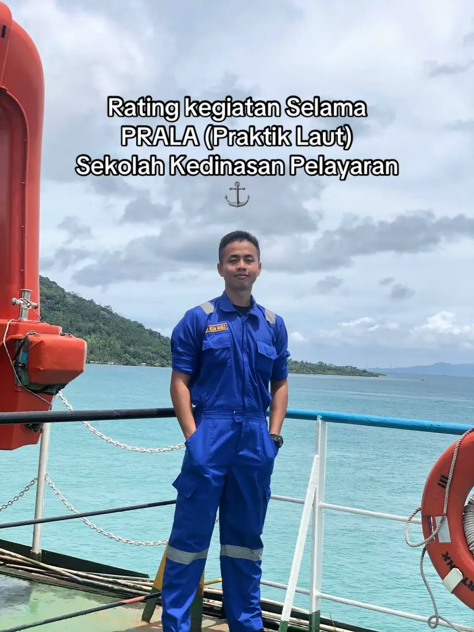Laut selalu indah untuk dinikmati #fyp #pelayaran #taruna #pelautindonesia #pelaut 