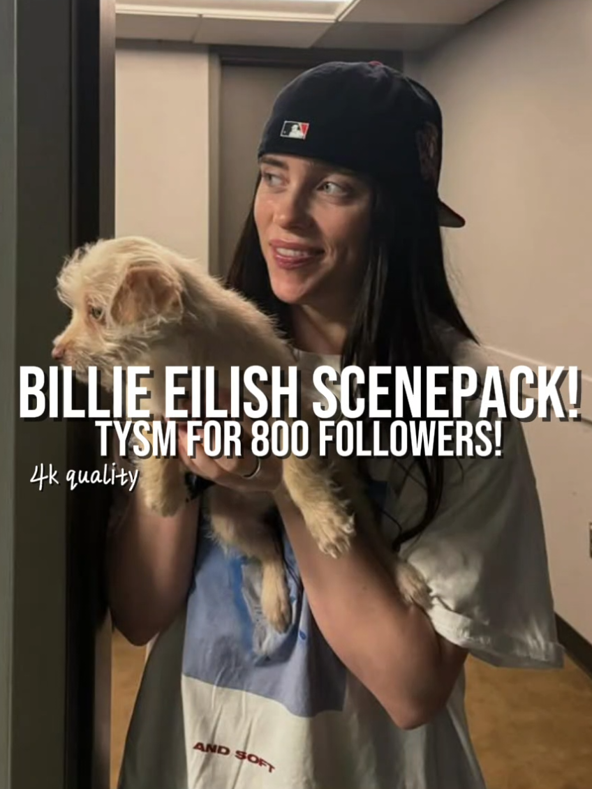 i'd love to see your edits so please tag me in them! tysm for 800 followers 💓 #fyp #BILLIEEILISH #scenepack #edit #viral #freeclips #4k 