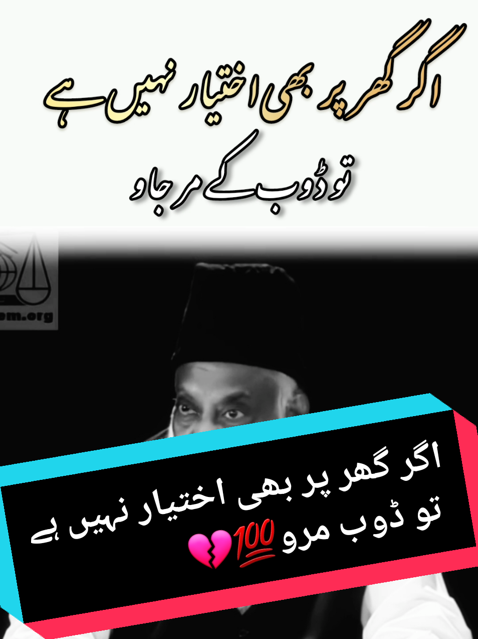 اگر گھر پر بھی اختیار نہیں ہے تو ڈوب مرو💯💔 #viral #foryou #drisrarahmad #drisrarahmadofficial #drisrar #zaibi97 