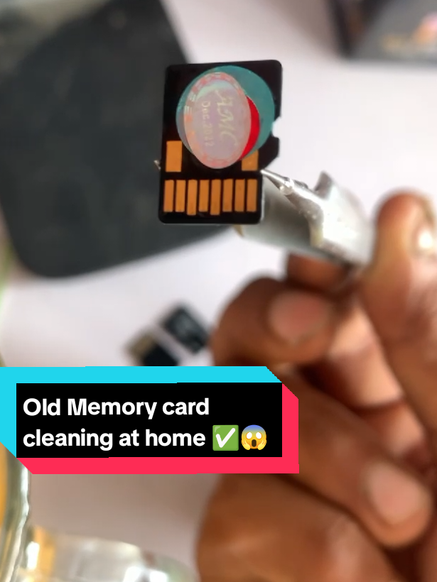 Old memory card cleaning at home ✅😱😱#fyp #trends  #informacion #education #pleasedontunderreviewmyvedios🔥 