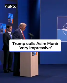 Trump praised Pakistan’s army chief, Field Marshal Asim Munir, as “very impressive,” while calling Indian PM Narendra Modi “a great gentleman, a great man” during his NATO summit press conference. #nukta #nuktapakistan #trump #india #pakistan
