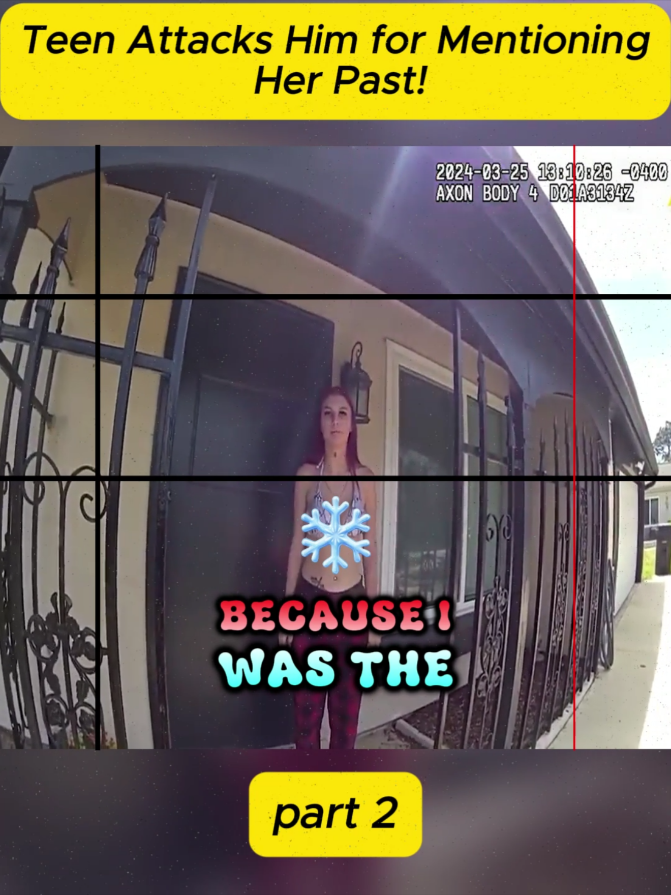 Teen Attacks Him for Mentioning Her Past!
 #cops #police #bodycam 