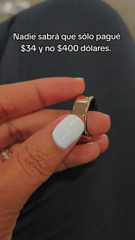 Nadie sabrá que sólo pagué $34 dólares por el anillo inteligente que hace lo mismo que el de $400 #smartring #ring #healthtracker  #anillointeligente 