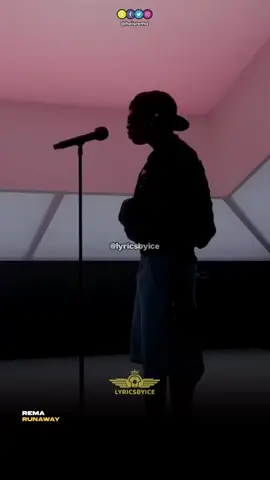 Rema - Runaway (Lyrics) 🔥🔥 #lyricsbyice #tiktoknigeria🇳🇬 #rema #runaway #trendingvideo #mavinsrecord #heisrema #lyricsvideo #goviral #nigeriantiktok 