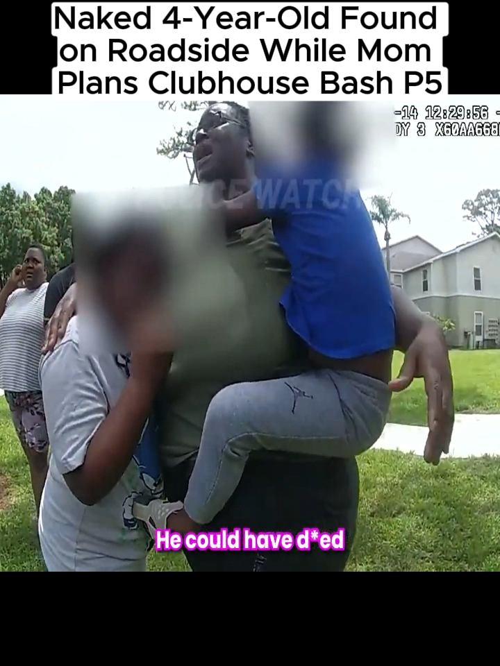 Naked 4-Year-Old Found on Roadside While Mom Plans Clubhouse Bash#fyp #fy #cops #police #bodycam