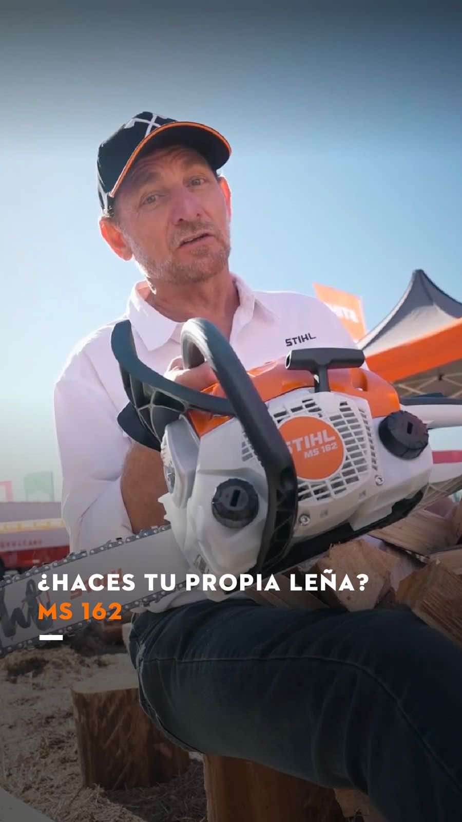 ¿Haces tu propia leña? Motosierra MS 162 #Motosierra #stihl #motosierrasSTIHL #leña #leñaencasa #salamadra #hogaraleña #invierno  #STIHLArgentina