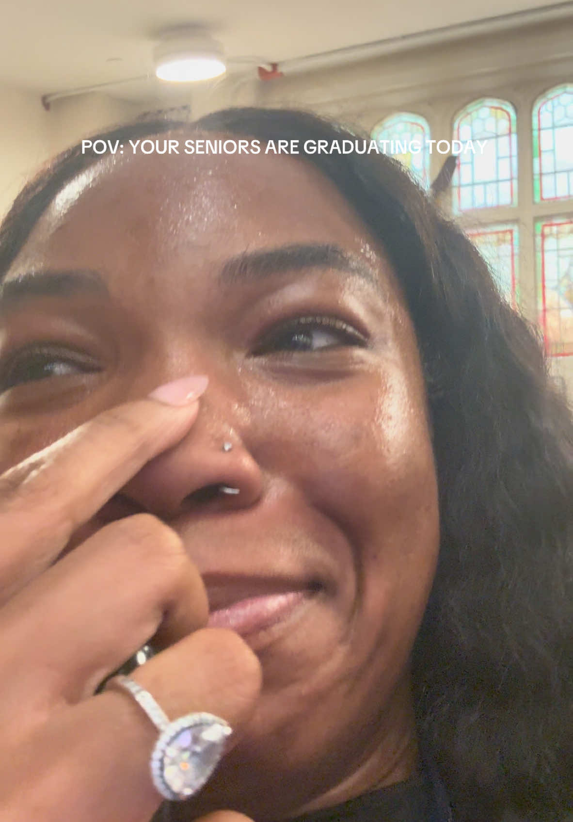 I’m not crying you are #graduation 