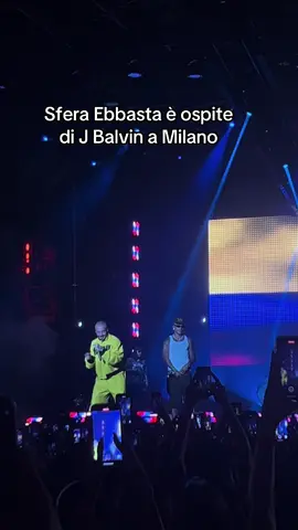 J Balvin invita Sfera Ebbasta sul palco a Milano @J Balvin @Sfera Ebbasta #jbalvin #sferaebbasta #davedere #concerts 