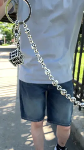 Geometric Square Anchor Pants Chain - Unisex Style for Men & Women, Keychain & Wallet Chain, Suitable for Biker and Streetwear Punk Style#keychain #streetwear #hiphop #punk #unisex 