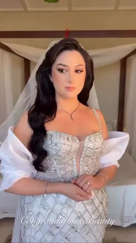#beauty #bride #weddingday #fashion #silver #dress #fyp #foryoupage #explore 