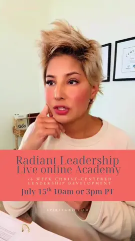 You don’t just lead a team—you’re building a family. You care deeply. You celebrate their wins, carry their burdens, and pray over every decision. But sometimes, even the strongest teams hit emotional walls, spiritual dry seasons, or silent misalignment. You want more than performance—you want connection. That’s when I realized: true unity isn’t built in the boardroom—it’s built from the inside out. Radiant Leadership Academy creates space for spiritual growth, emotional healing, and leadership refinement—all in one sacred journey. It’s more than training. It’s transformation. When your team walks this together, walls come down, hearts open up, and trust is forged through truth. If you're on Instagram you can Comment “radiant” to explore how to enroll your team by July 15. (you'll want to register as a VIP member on July 1st.  Let’s grow strong—and grow closer—together. you can also register July 1, at spiritgro.com and register as a VIP member.
