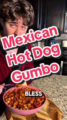 Mexican Hot Dog Gumbo🌭🥘 #budgetmeals #easydinner #mexicanfood #experimental #quickrecipes 