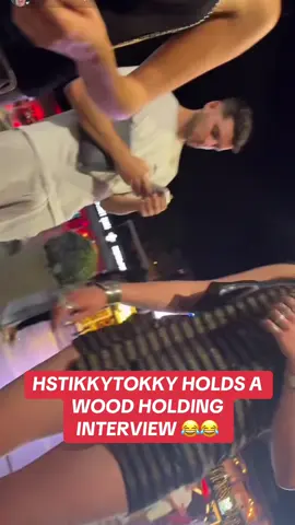 HSTIKKYTOKKY HOLDS A WOOD HOLDING INTERVIEW 😂😂 #hstikkytokky #hstikkytokkyclips #hstikkytokkylive #fyp 