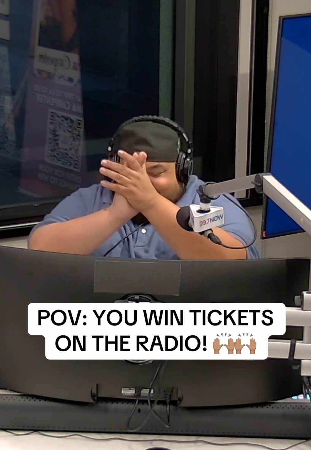 She WON tickets and invited me over for Lumpia!!! 🔥 Love when people are hella excited to win! I got the best listeners in the world! #radio #contest #bayarea #997now #GreatAmerica 