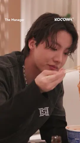 BTS's #JHOPE enjoys his long-time favorite combo: steak & bibim ramyeon 🍜 #fyp #bts #btsjhope #themanager #kvariety #kvarietyshow #koreanvarietyshow #koreanvariety #kocowa