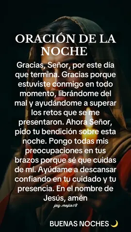 Doy gracias a Dios por un día más y le pido que siga iluminando y bendiciendo sus vidas. ¡BUENAS NOCHES! #oraciondelanoche #oracionespoderosas #oracion #bendiciones #diosesbueno #oracionmilagrosa #buenasnoches 