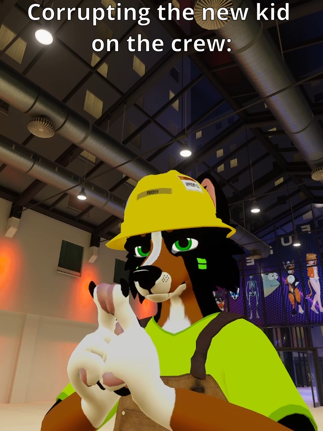 Piemations is sick #furry #bluecollar #electrician