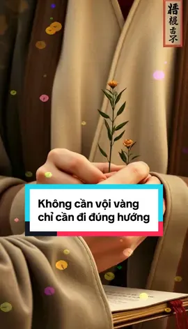 Không cần vội chỉ cần đúng hướng #motgocyeuthuong #phattrienbanthan #baihoccuocsong #chualanh #dongluc #caunoihaymoingay🍀🍀 