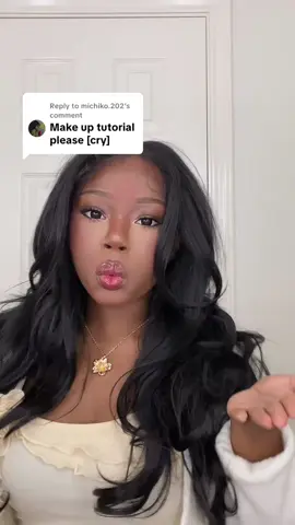 Replying to @michiko.202 Updated Makeup Tutorial heh #makeup #blackgirl #jollysoob #makeuptut #fyp #fypシ 