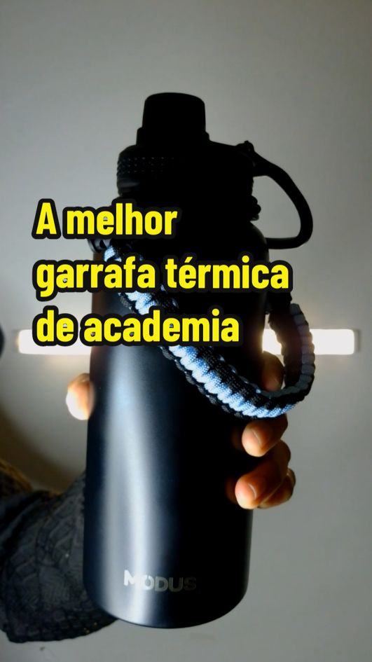 Testei a melhor garrafa térmica de academia #modus #garrafatermica #review #tiktokshop 