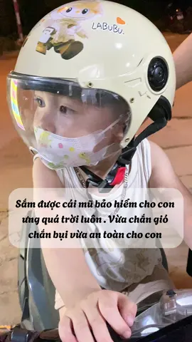 Mũ bảo hiểm cho bé #labubu #mubaohiem #mubaohiemchobe #xuhuong #viral #embe #mebimchamcon #embedangyeu 