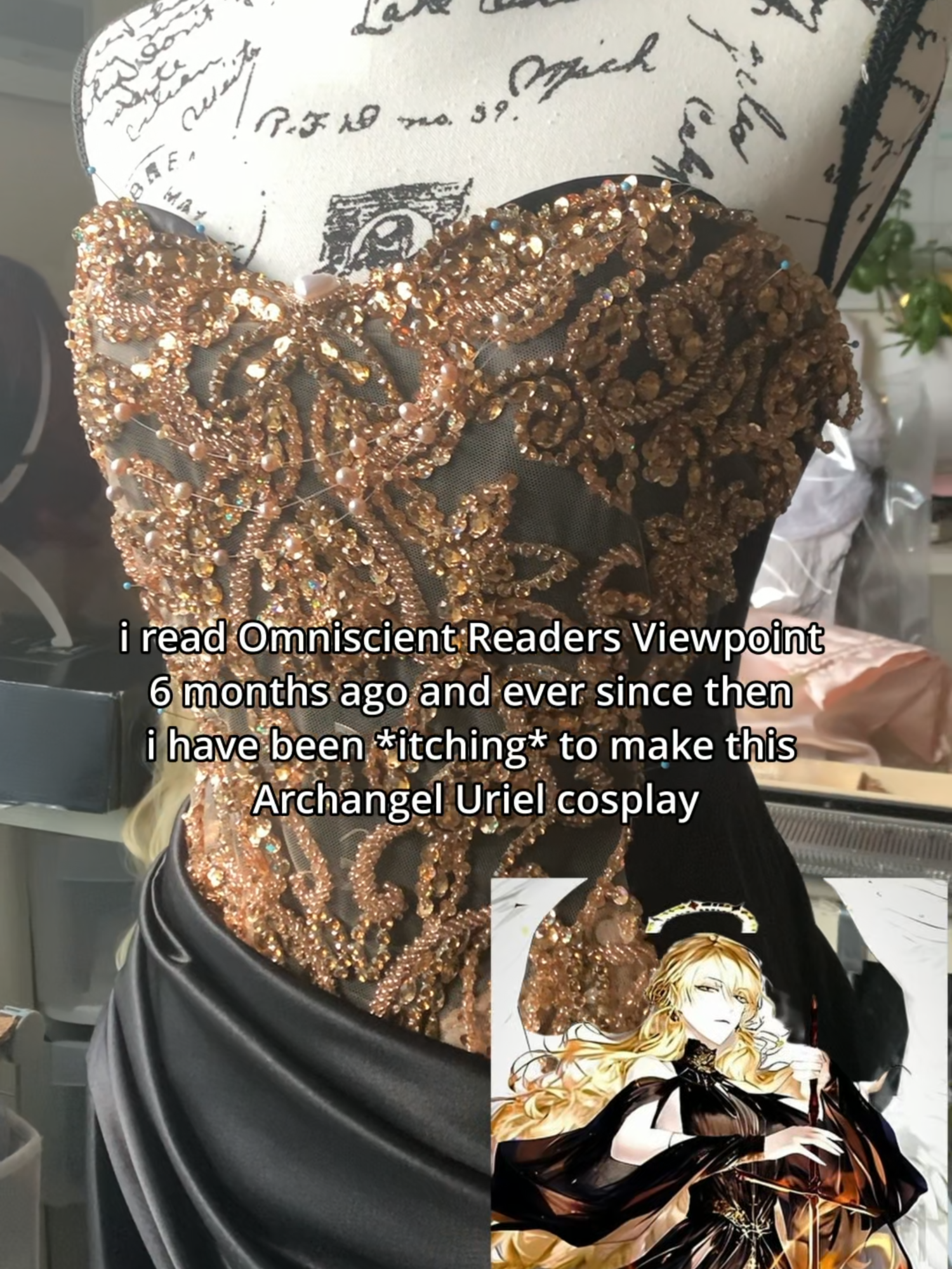 im slowly editing youtube videos for all of my cosplays for this con, so more details on my process will be included in the final long video - P.S. if you havent read ORV, take this as your sign, it WILL change your life #omniscientreadersviewpoint #omniscientreadersviewpointcosplay #orvcosplay #urielcosplay #orv #demonlikejudgeoffire #cosplayprogress #diycosplay