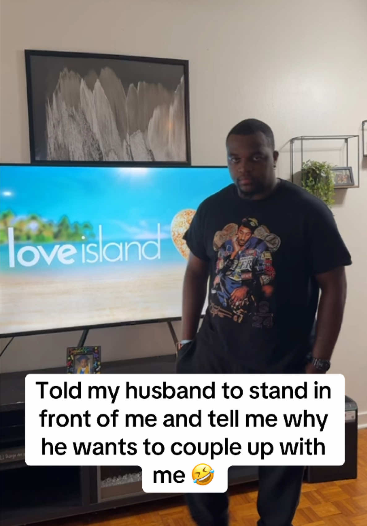 He is so funny 🤣 I’m so happy to be in a couple with him ❤️ @Love Island USA #LoveIsland #couple #funny #husbandwife #fyyyyyyyyyyyyyyyyyyy🦋 #recoupling #shaexchris #huda #reenactment 