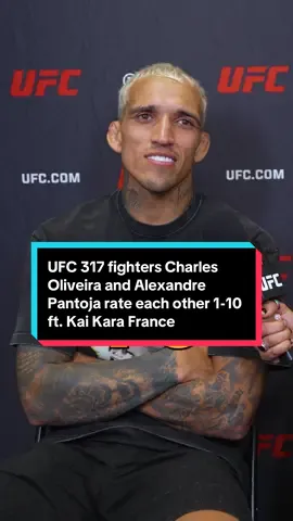 UFC 317 fighters Charles Oliveira and Alexandre Pantoja rate each other 1-10 featuring Kai Kara France and Joshua Van #UFC #charlesoliveira #alexandrepantoja #kaikarafrance #joshuavan #ninadrama #kickboxing #boxing #muaythai #muaythaifighter #muaythaifighter #taekwondo #jiujitsu #brazilianjiujitsu #jiujitsugrappling #jiujitsulifestyle #wrestling #wrestlingtiktok #wrestlingtok #fit #Fitness #grappling #karate #boxing #judo