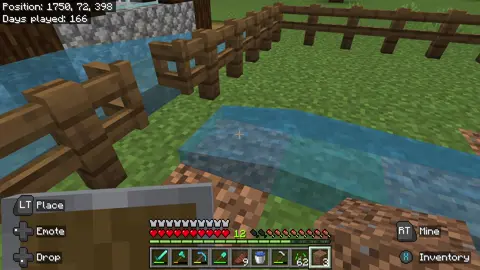 Took me 5 minutes to get rid of it #Minecraft #minecraftglitch #water #glitch 