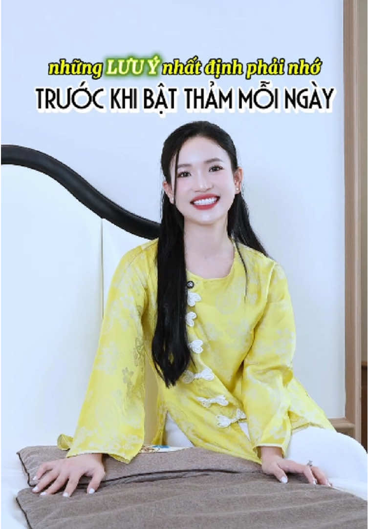 Những lưu ý nhất định phải nhớ trước khi bạn bật thảm ngải cứu mỗi ngày #thamngaicuu #hoangthinhan #thamngaicuudongy #chamsocsuckhoechudong 