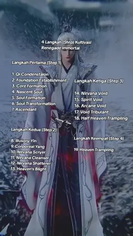 4 langkah kultifasi #renegade immortal#wanglin #donghua#anichin