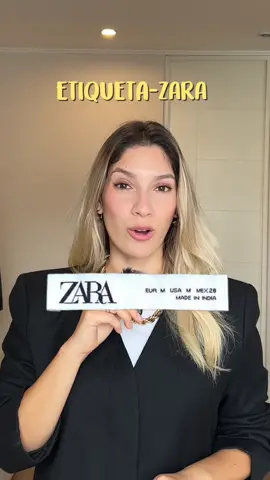 Puedes ver en Etiqueta de Zara la calidad de la prenda #zara #etiqueta 