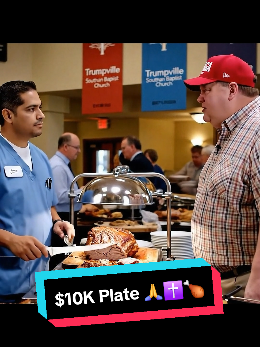 Only Heaven's Elite Eat Here 😇✝️ (Sorry, Bronze Tithers) #trumpville #fyp #Christian #church #trending #maga #liberal #republican #democrat #conservative #platinumtithers #jesus