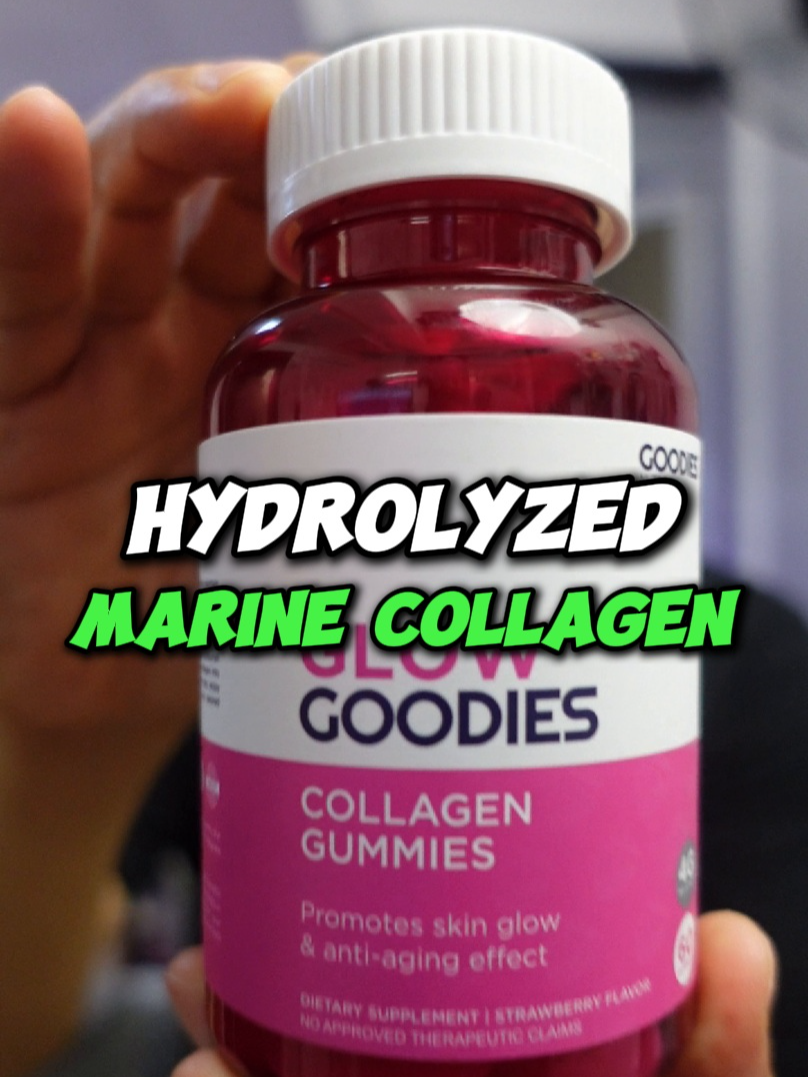 HEALTHY SKIN, HAIR, NAILS AT BONES - GLOW GOODIES HYDROLYZED MARINE  COLLAGEN GUMMIES #skincare #glowgoodies #collagen #wellness #health