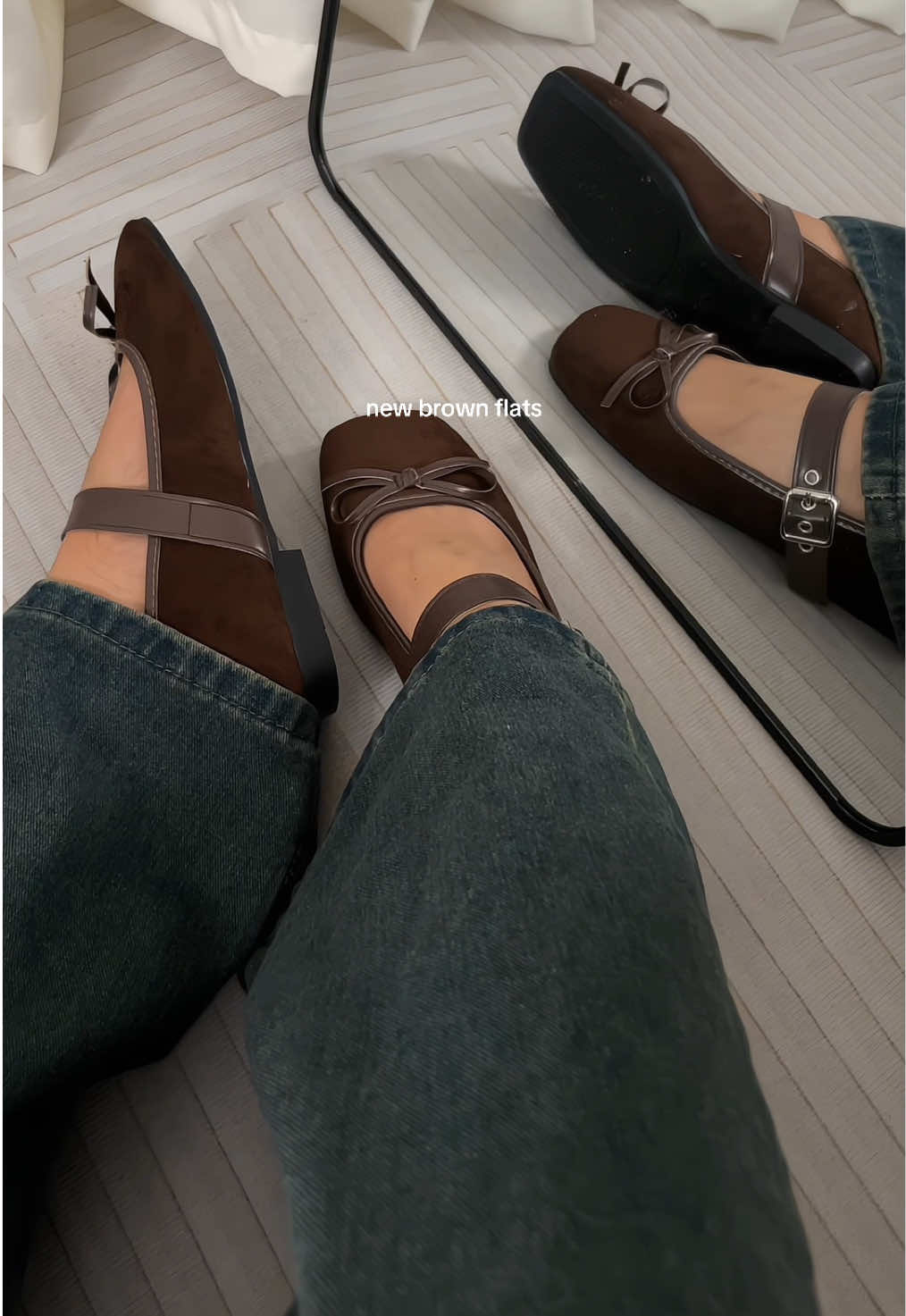 pretty brown flats #flatshoes #balletflats #shoesforwomen #shoesrecommendation 