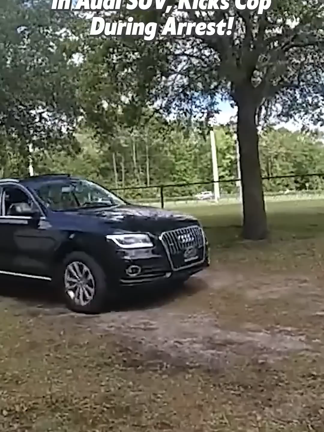 Florida Woman Shreds Park in Audi SUV, Kicks Cop During Arrest! Part 1. Full clip on Real Body Cams