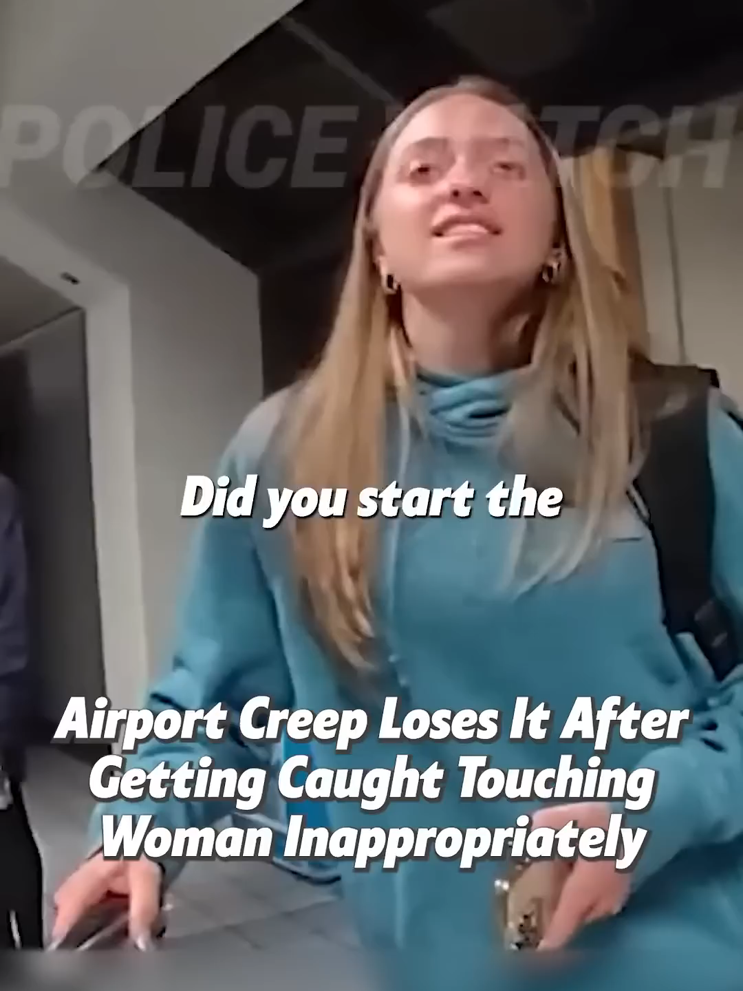 Police Take Down Unruly Passenger Who Touched Woman on a Plane part 1. Full clip on Police Watch